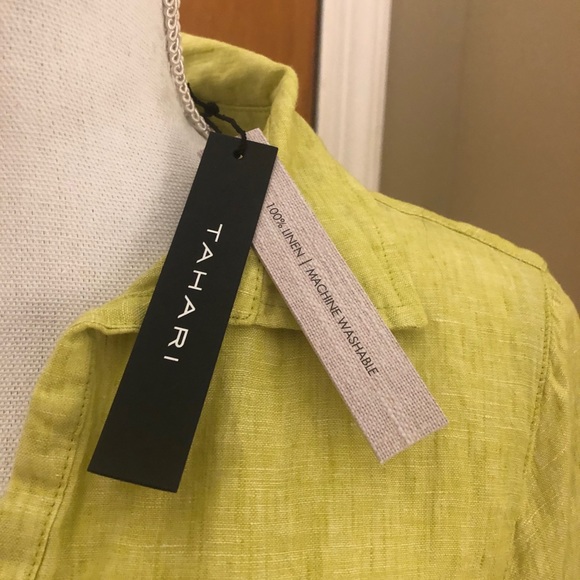 Tahari 100% linen tunic - Picture 2 of 4